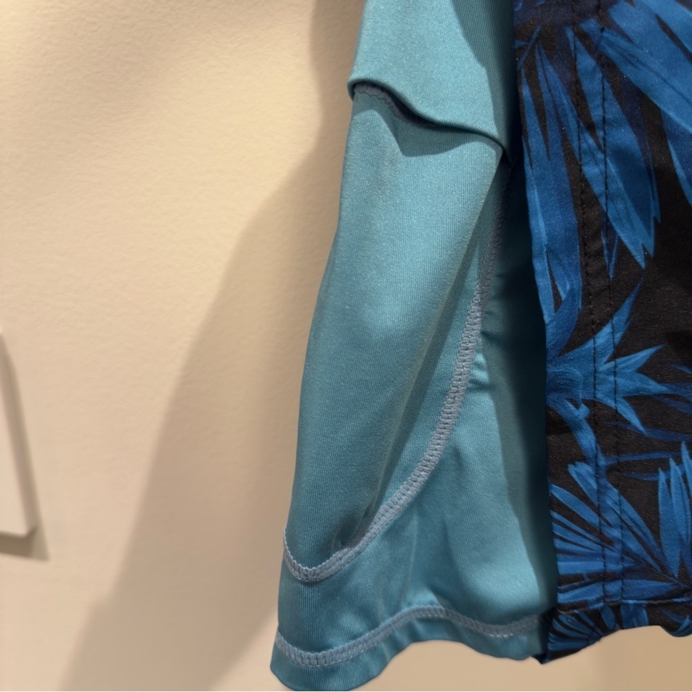 BRISIRA Tropical Blue and Black Trunks Size 34 - Picture 6 of 7